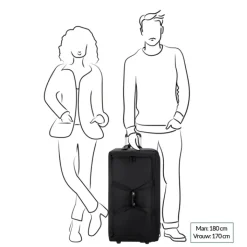 Grote Reistassen|Heren Reistassen>Lipault Foldable Plume Duffle/Wheels khaki