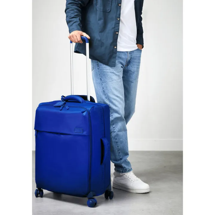 Reiskoffers|Zachte Koffers>Lipault Plume Medium Trip magnetic blue