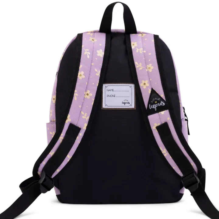 Peuter Rugzakken|Meisjesrugzakken>Little Legends Backpack L lila flower