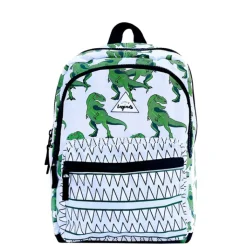 Peuter Rugzakken|Kinderrugzakken>Little Legends Dino Backpack L groen / wit