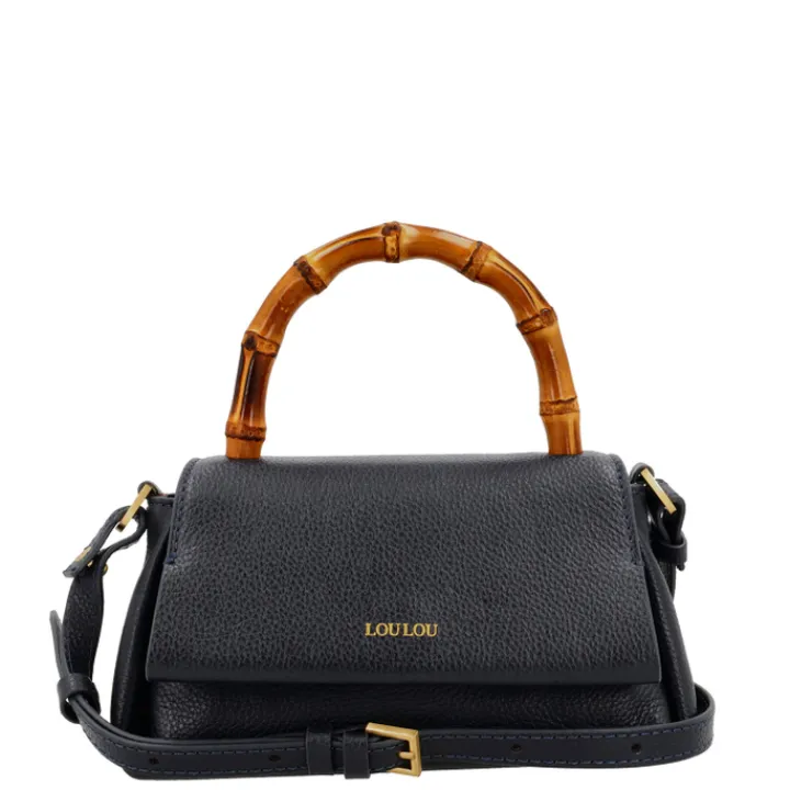 Schoudertassen|Handtassen>LouLou Essentiels Bamboo Mae blue