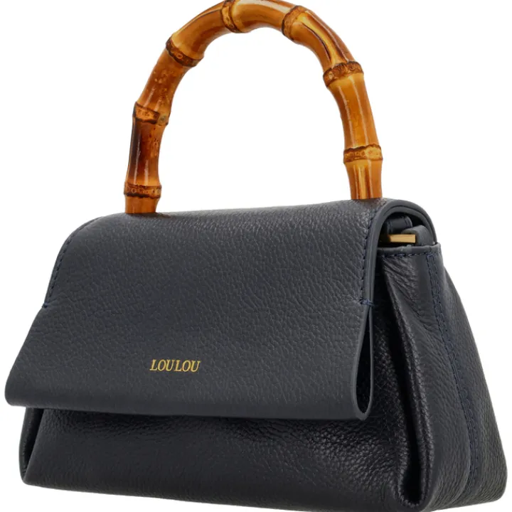 Schoudertassen|Handtassen>LouLou Essentiels Bamboo Mae blue