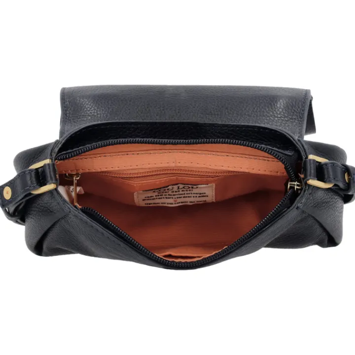 Schoudertassen|Handtassen>LouLou Essentiels Bamboo Mae blue