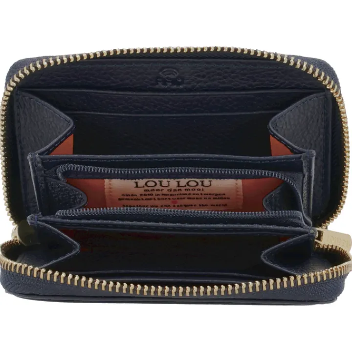 Rfid Portemonnees|Kleine Portemonnees>LouLou Essentiels Petite Emilie blue