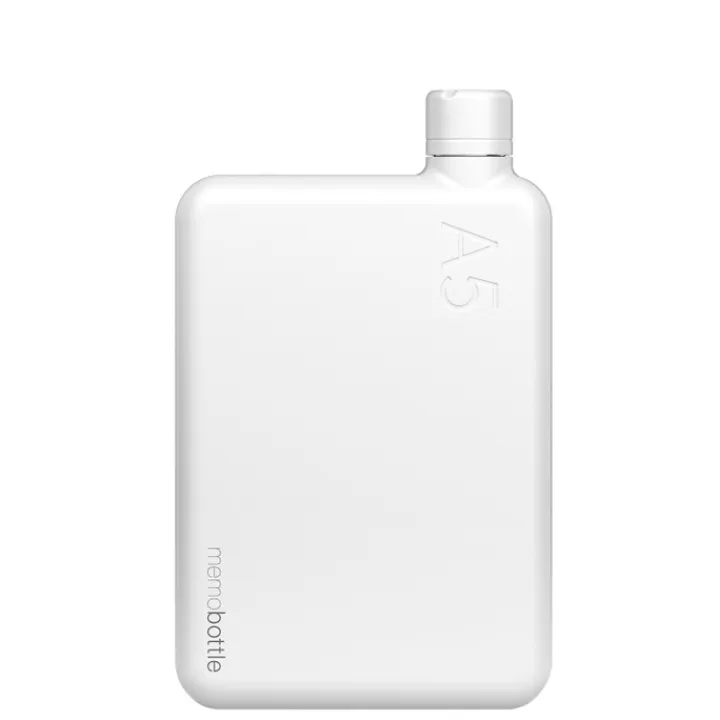 Thermosflessen>Memobottle A5 Bottle Stainless Steel 1050ml white