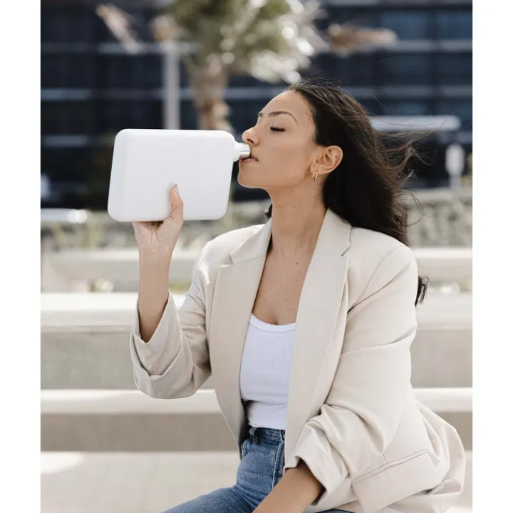 Thermosflessen>Memobottle A5 Bottle Stainless Steel 1050ml white