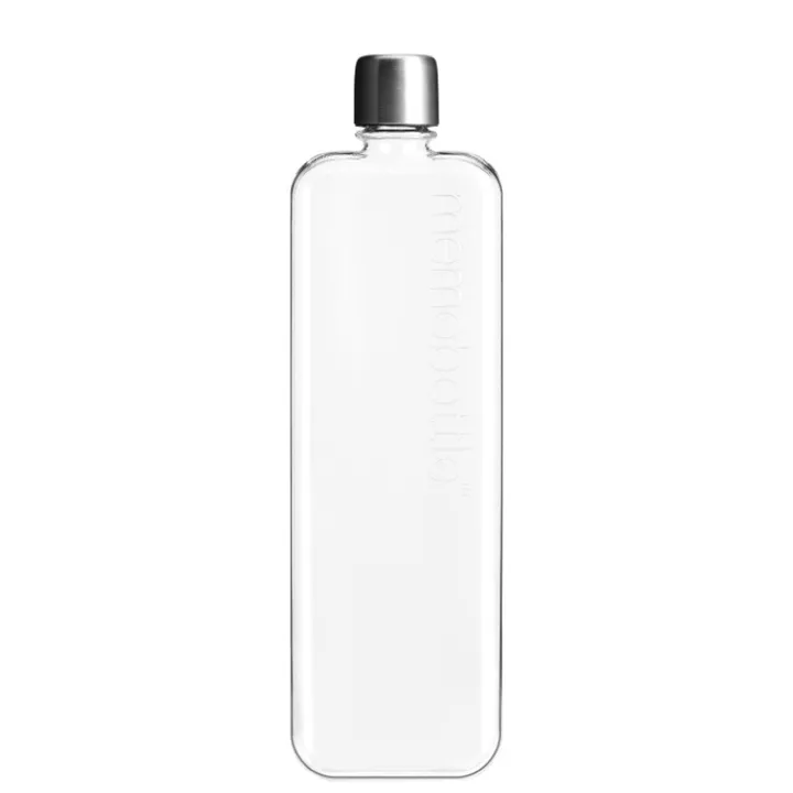 Waterflessen>Memobottle Slim Bottle 450 ml clear
