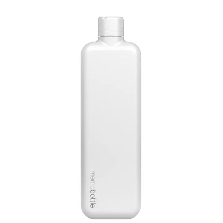 Thermosflessen>Memobottle Slim Bottle Stainless Steel 600ml white