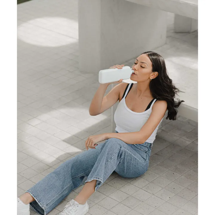 Thermosflessen>Memobottle Slim Bottle Stainless Steel 600ml white