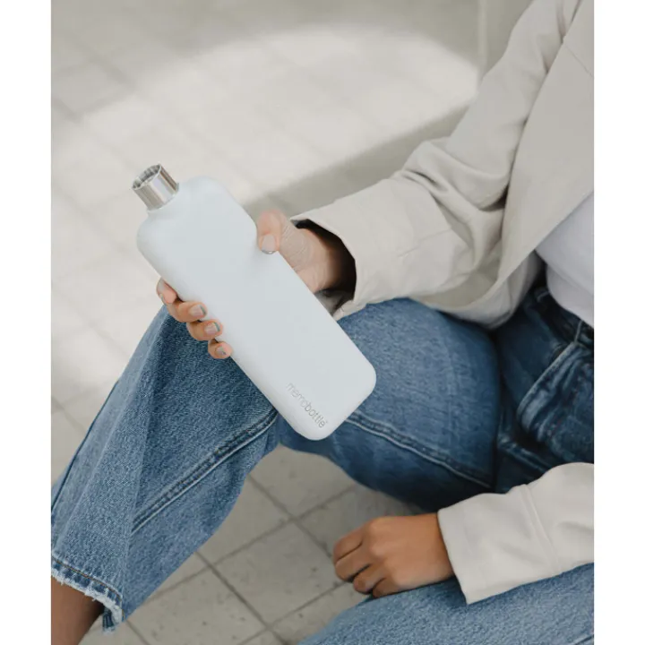 Thermosflessen>Memobottle Slim Bottle Stainless Steel 600ml white