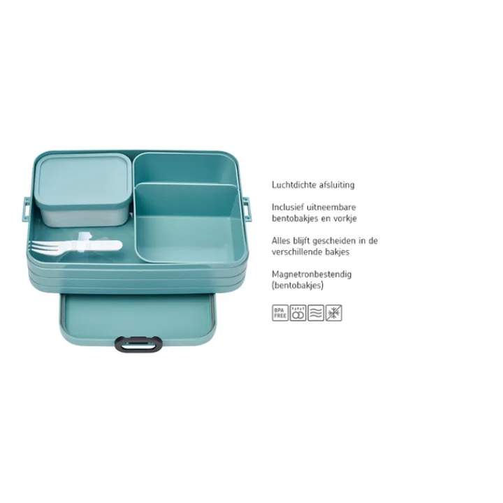 Lunchboxen>Mepal TAB Bento Lunch Box Large nordic sage