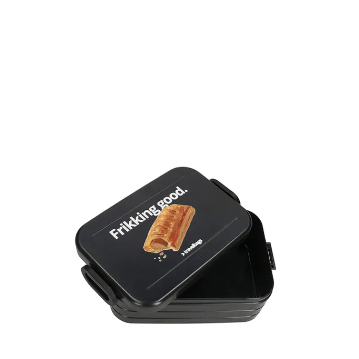 Lunchboxen>Mepal X Travelbags Frikandelbroodjetrommel Lunchbox Medium black
