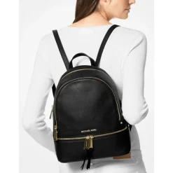 Mini Rugzakken|Kleine Rugzakken>Michael Kors Rhea Zip Medium Backpack black