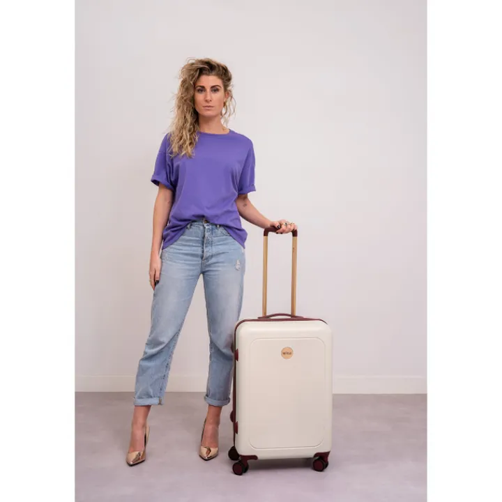 Harde Koffers|Reiskoffers>MOSZ Lauren Trolley 66 marshmallow