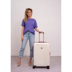 Harde Koffers|Reiskoffers>MOSZ Lauren Trolley 76 marshmallow