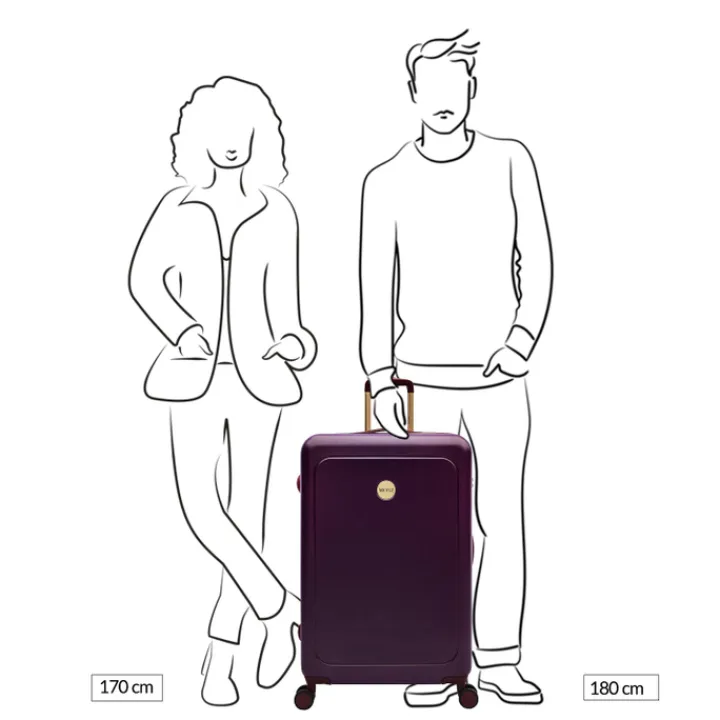 Harde Koffers|Reiskoffers>MOSZ Lauren Trolley 76 perfect plum