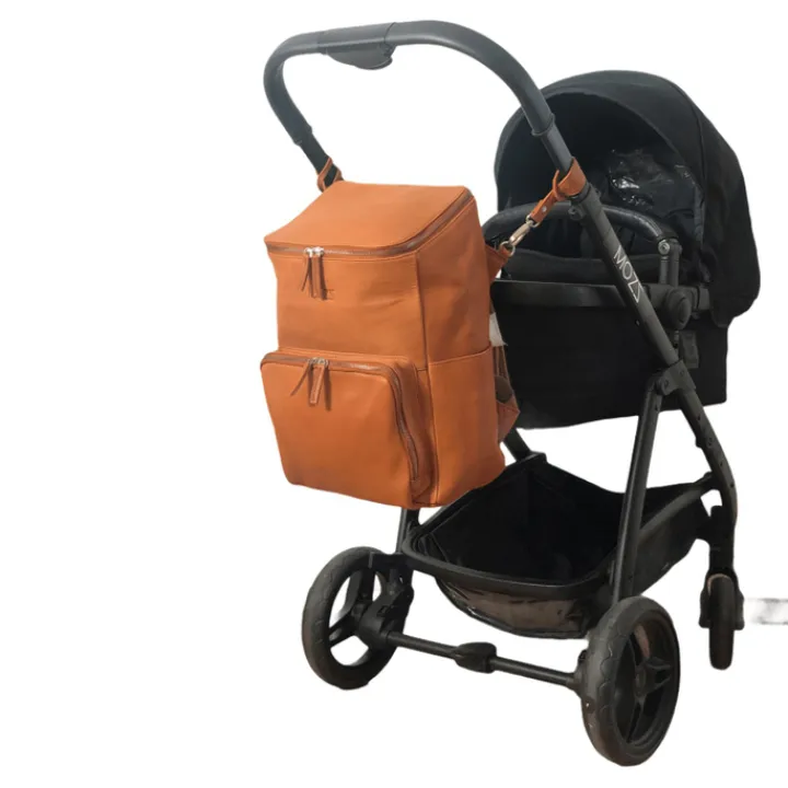 Luiertassen|Damestassen>Mozz Beloved Diaper Backpack cognac