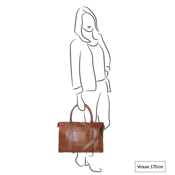Luiertassen|Damestassen>Mozz Croco Lola Bag Luiertas camel