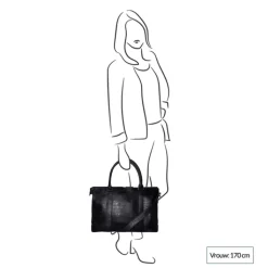 Luiertassen|Damestassen>Mozz Croco Lola Bag Luiertas black