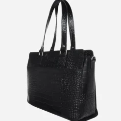 Luiertassen|Damestassen>Mozz Croco Savanna Luiertas black croco