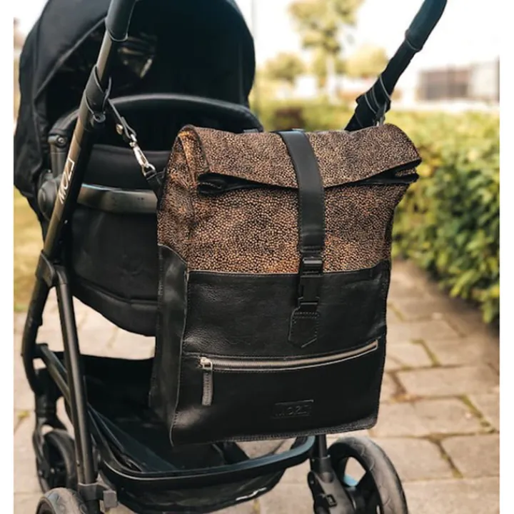Luiertassen|Damestassen>Mozz Gobi Backpack Luiertas Mini Dots beige