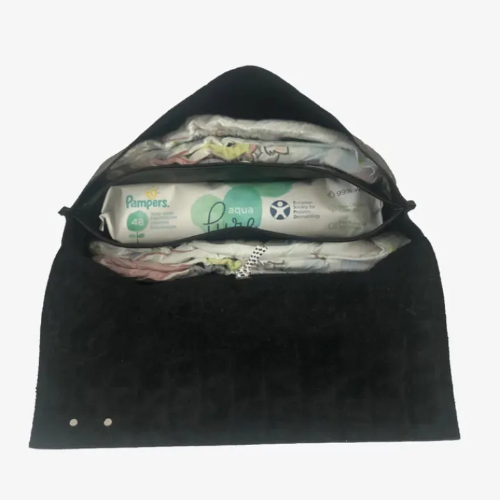 Luiertassen|Damestassen>Mozz Luieretui croco black-harmony