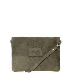 Luiertassen|Damestassen>Mozz Luieretui Crossbody Suede snake olive