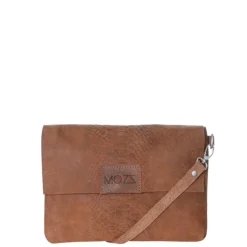 Luiertassen|Damestassen>Mozz Luieretui Crossbody Suede snake cognac