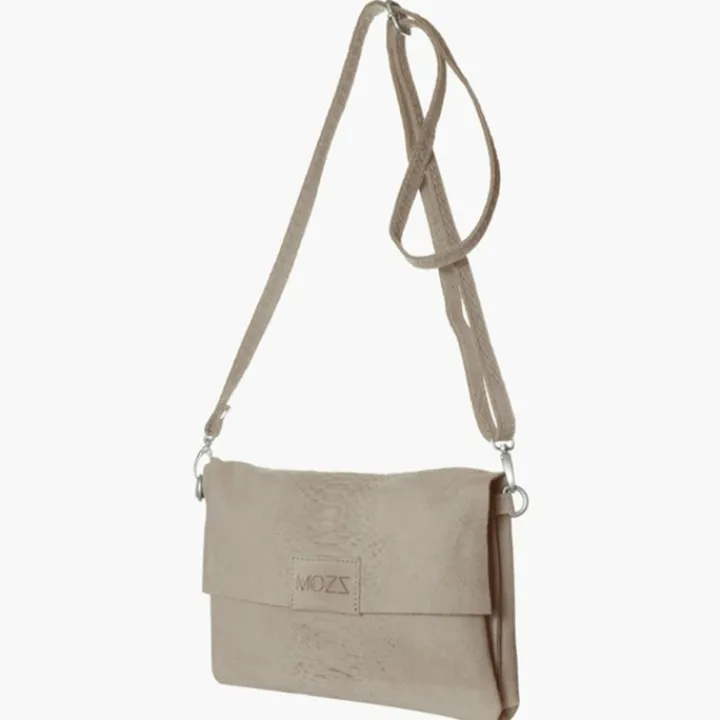 Luiertassen|Damestassen>Mozz Luieretui Crossbody Suede snake zand