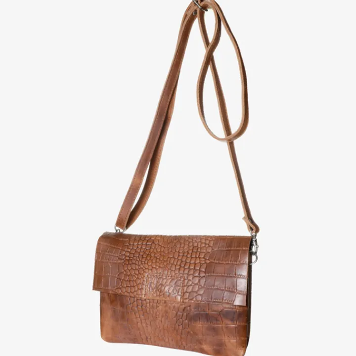 Luiertassen|Damestassen>Mozz Luieretui Crossbody croco cognac