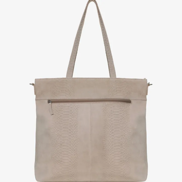 Luiertassen|Damestassen>Mozz Momsbag Snake Shopper sand