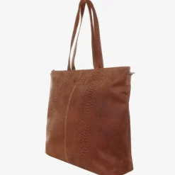 Luiertassen|Damestassen>Mozz Momsbag Snake Shopper cognac
