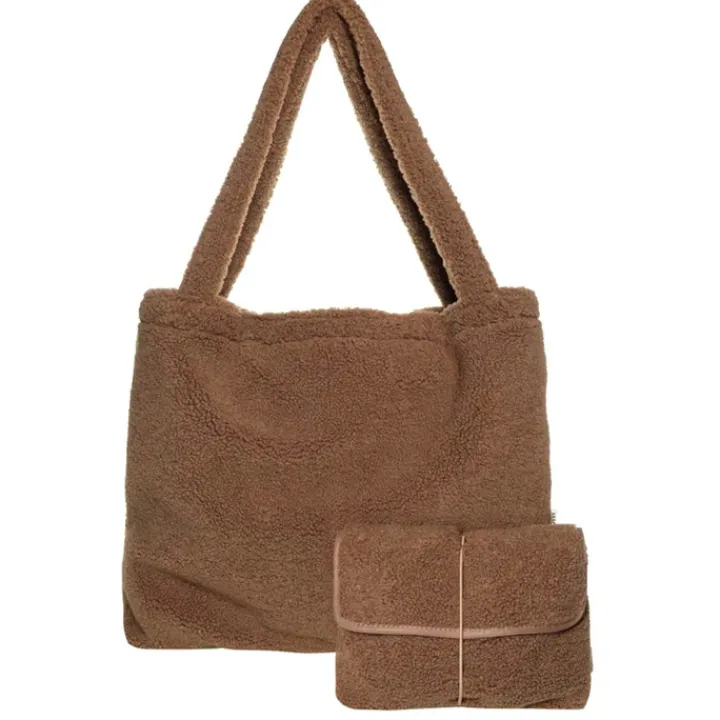 Luiertassen|Damestassen>Mozz Set Teddy Mom Bag Diapercase brown