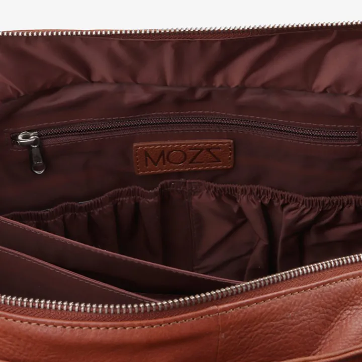 Luiertassen|Damestassen>Mozz Vintage Lovely Large Luiertas cognac