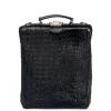 Mini Rugzakken|Kleine Rugzakken>Mutsaers On The Bag Leather Backpack zwart croco