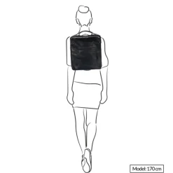 Mini Rugzakken|Kleine Rugzakken>Mutsaers On The Bag Leather Backpack zwart croco