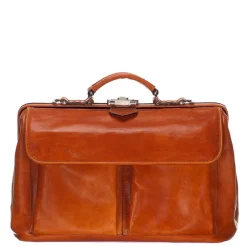 Aktetassen|15 Inch Laptoptassen>Mutsaers The Doctor 15'' Dokterstas cognac