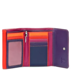 Kleine Portemonnees|Leren Portemonnees>Mywalit Ladies Double Flap Purse Wallet sangria multi