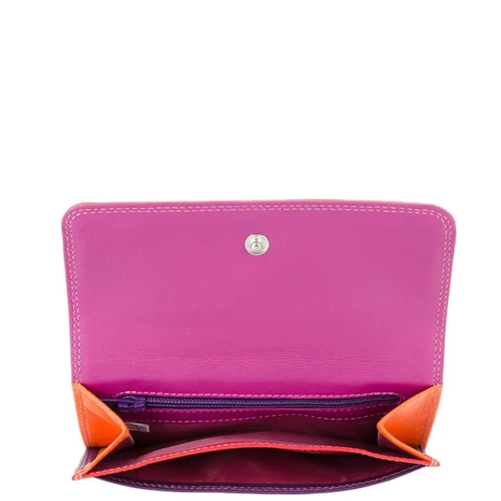 Kleine Portemonnees|Leren Portemonnees>Mywalit Ladies Double Flap Purse Wallet sangria multi
