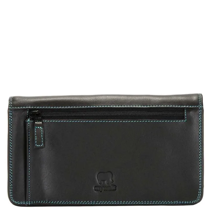 Leren Portemonnees|Dames Portemonnees>Mywalit Ladies Medium Matinee Purse Wallet black/pace