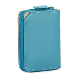 Kleine Portemonnees|Leren Portemonnees>Mywalit Ladies Small Wallet w/Zip Around Purse sardinia