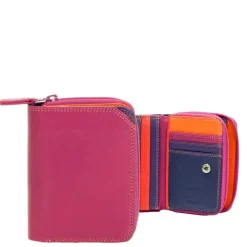 Kleine Portemonnees|Leren Portemonnees>Mywalit Ladies Small Wallet w/Zip Around Purse sangria multi