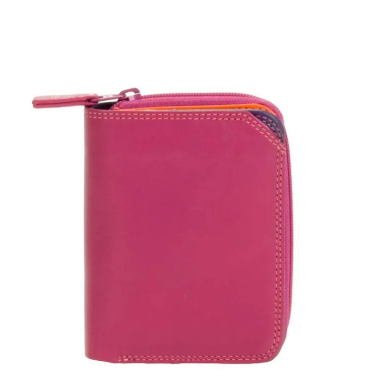 Kleine Portemonnees|Leren Portemonnees>Mywalit Ladies Small Wallet w/Zip Around Purse sangria multi
