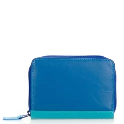 Leren Portemonnees|Dames Portemonnees>Mywalit Ladies Zip Around Fan CC Holder seascape