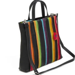 Shoppers|Damestassen>Mywalit Laguna Large Leather and Suede Shopper black