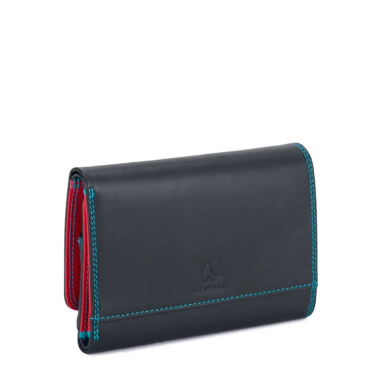 Leren Portemonnees>Mywalit Tri-Fold Purse Wallet black/pace