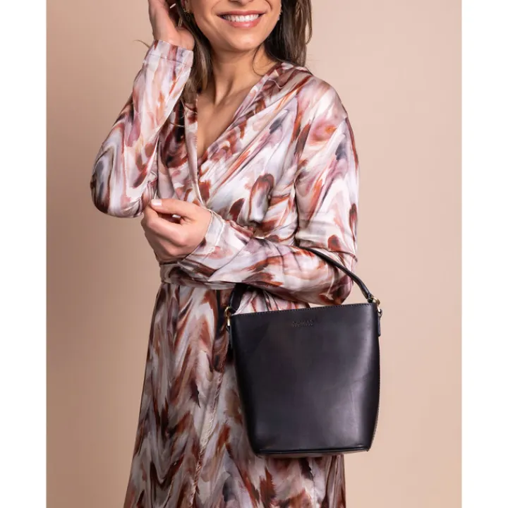 Schoudertassen|Handtassen>O My Bag Bobbi Bucket Bag Midi black