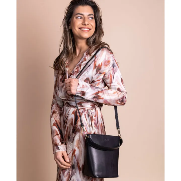 Schoudertassen|Handtassen>O My Bag Bobbi Bucket Bag Midi black