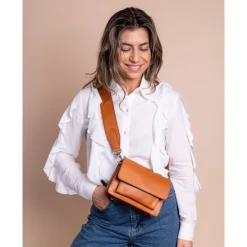 Schoudertassen|Crossbody>O My Bag Harper Crossbody Mini cognac