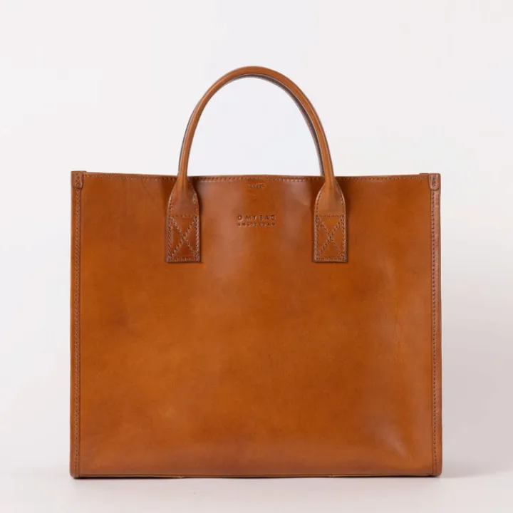 Shoppers|Schoudertassen>O My Bag Jackie cognac